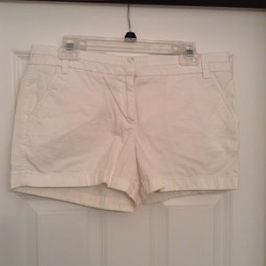 White J Crew Chino Shorts